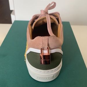 Buscemi Women’s Tennis Lock Suede Canvas Sneakers